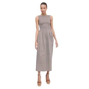 Hill House Cosima Nap dress. Circular Lattice Chocolate. XS. NWT.